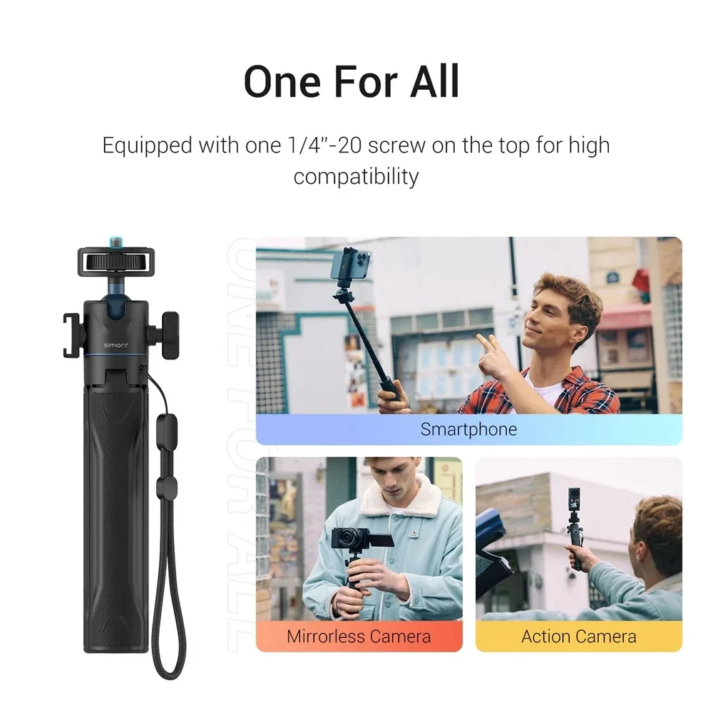 Selfie Stick Tripod - 2026 In stock SmallRig Vigor Black
