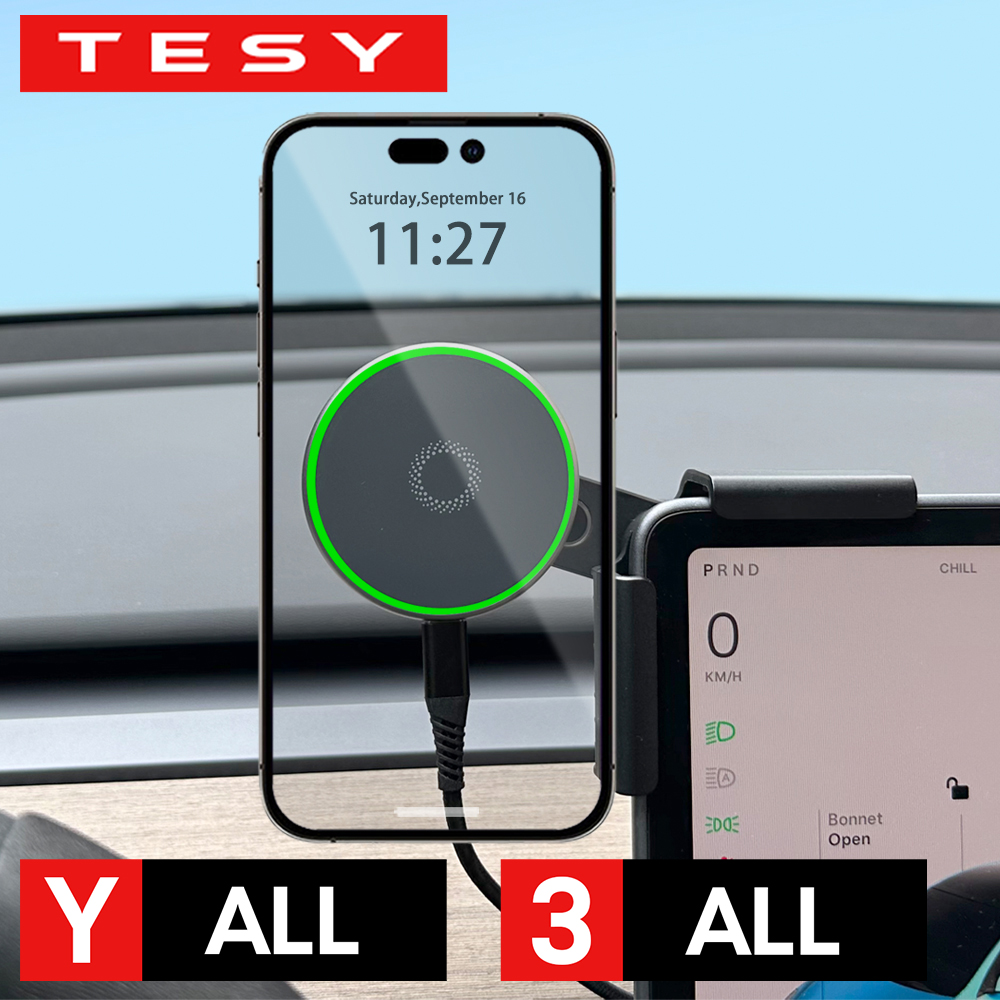 Phone Accessories Charger - Car Phone Mount Holder 15W Magnetic