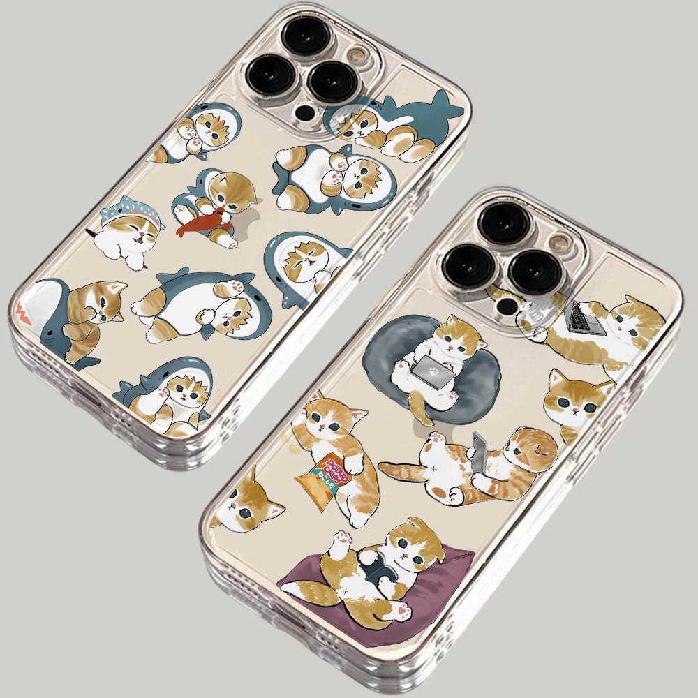 Phone Accessories From China - Shark Hat Mofusand Cat Phone Case