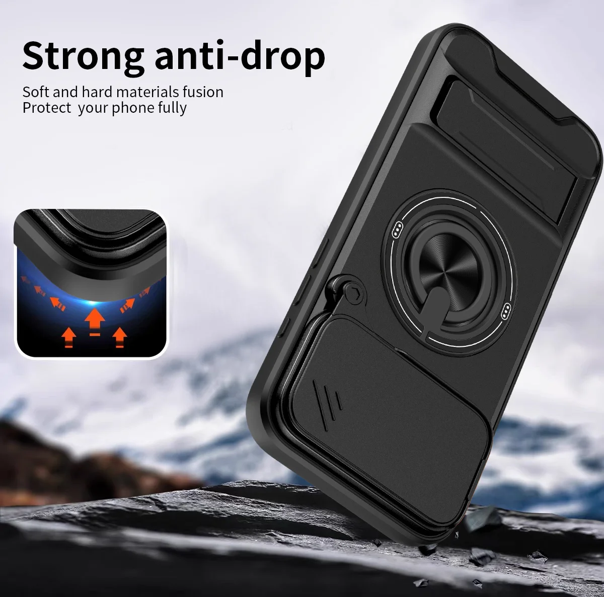Magnetic Phone Case for IPhone - Phone Kickstand Ring recensie en prijs