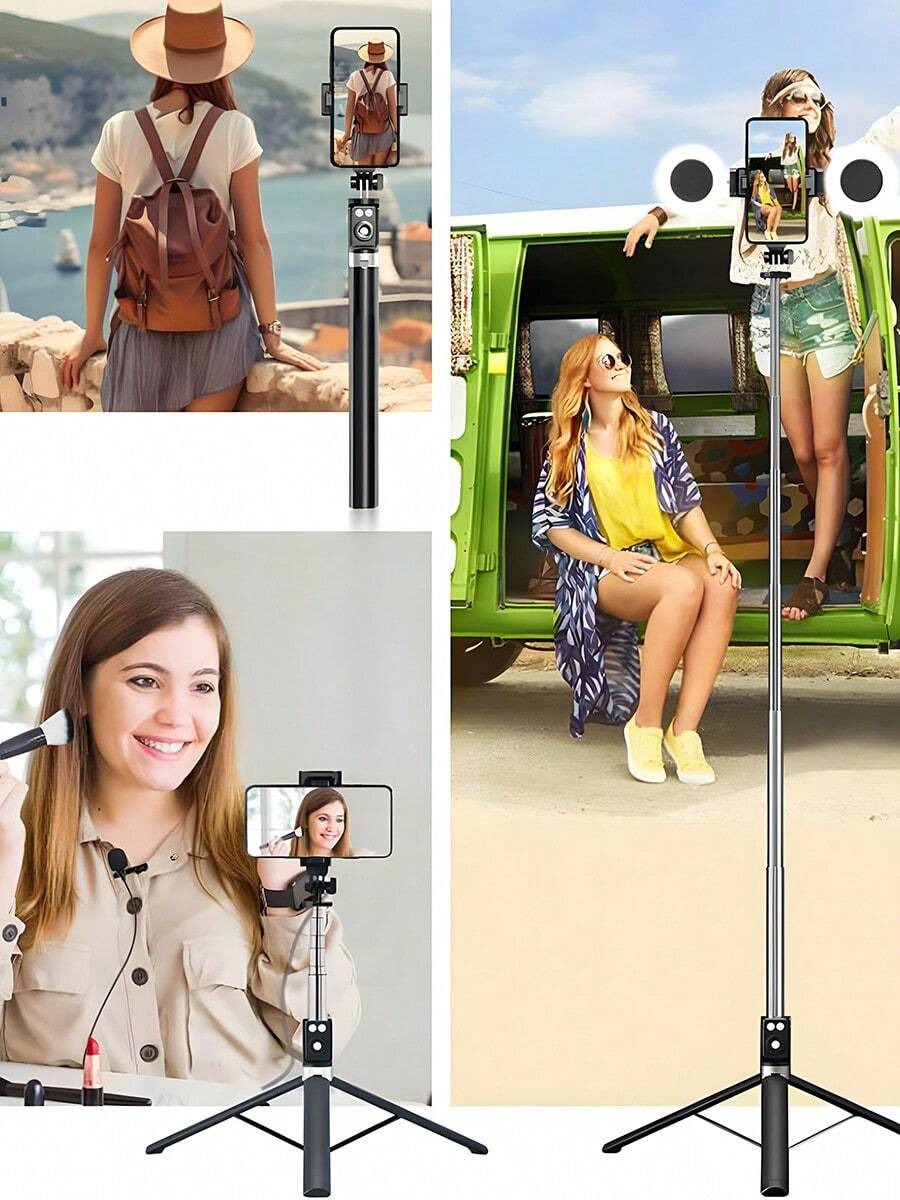 6 In 1 Selfie Stick With Fill  - Selfie Stick Tripod recensie en prijs