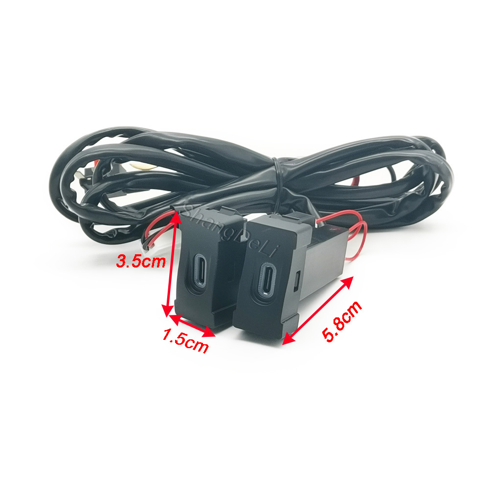 1PC Car Dual Type C PD Chargin - Phone Accessories Charger recensie en prijs