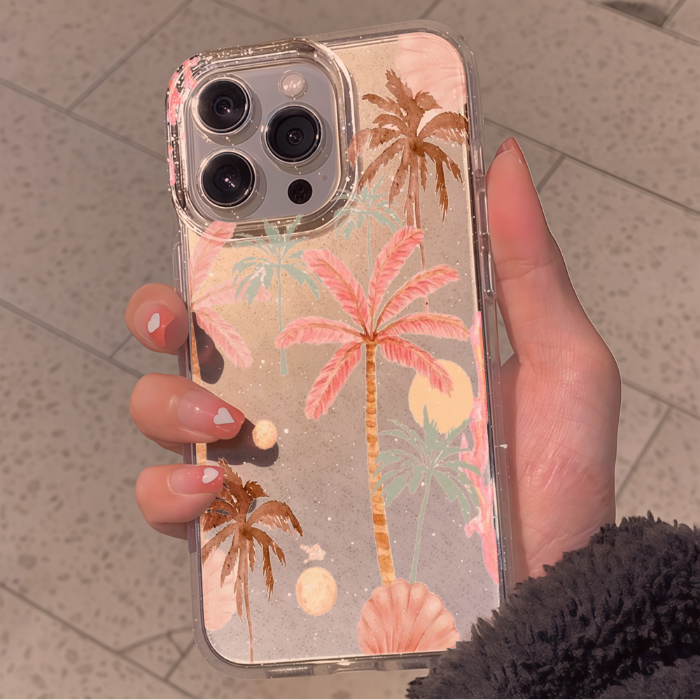 Beach coconut trees Clear Glit - Phone Accessories To Sell recensie en prijs