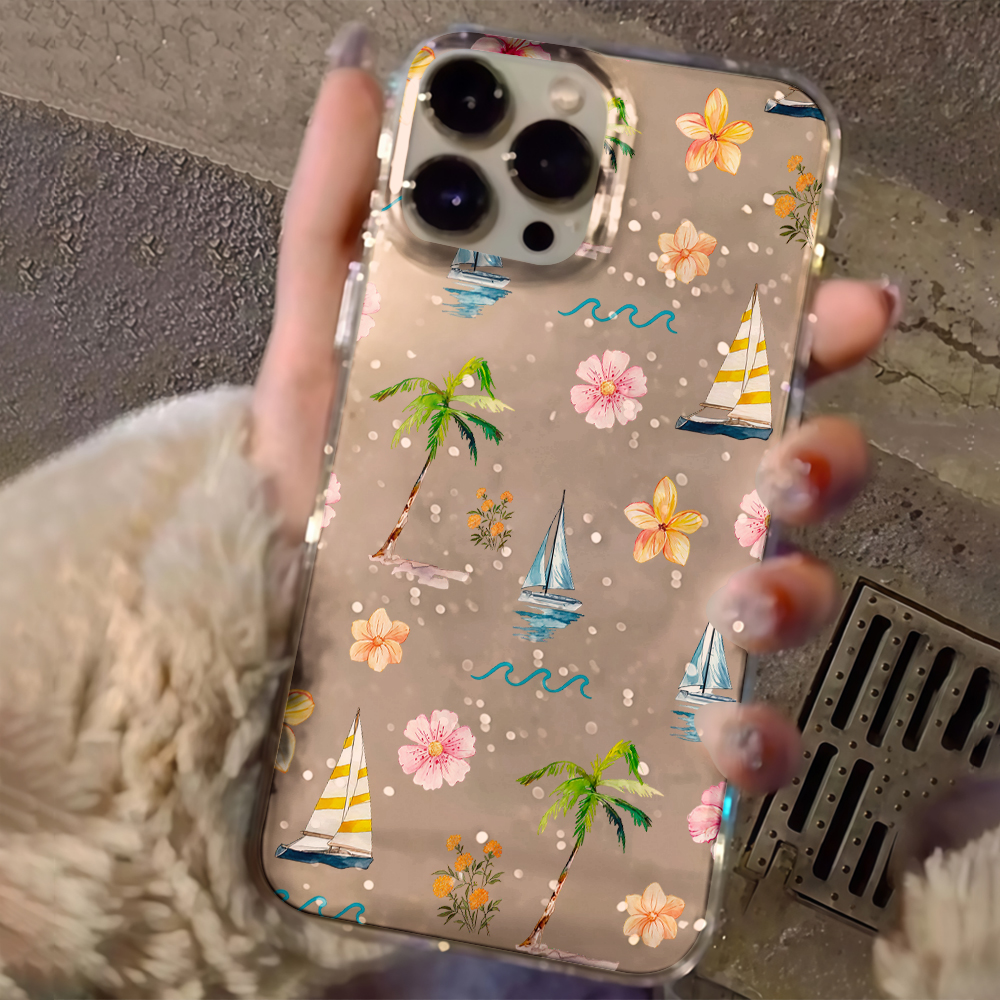 Beach coconut trees Clear Glit - Phone Accessories To Sell recensie en prijs