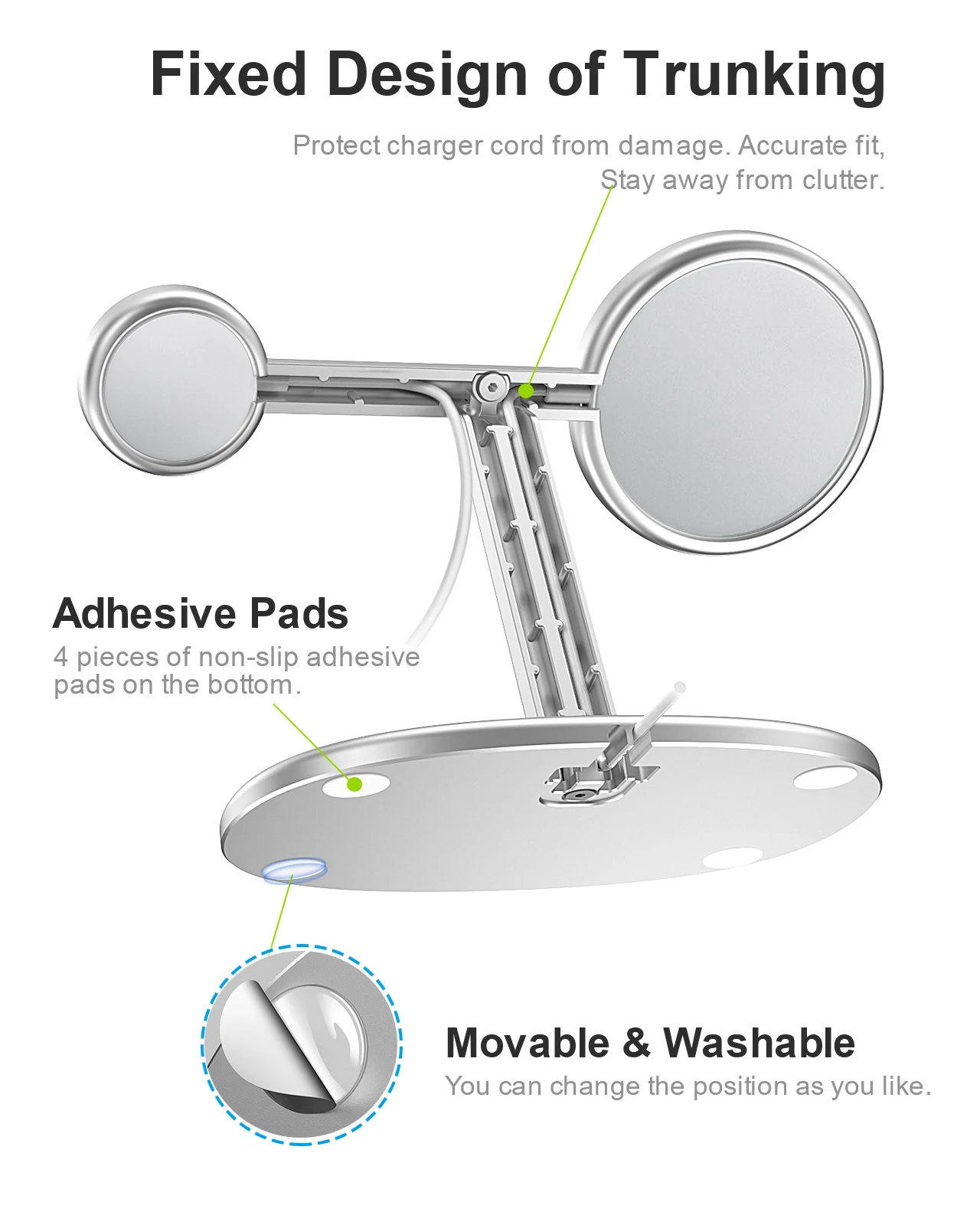 EWA 2-in-1 Desktop Phone Stand - Phone Accessories Charger recensie en prijs