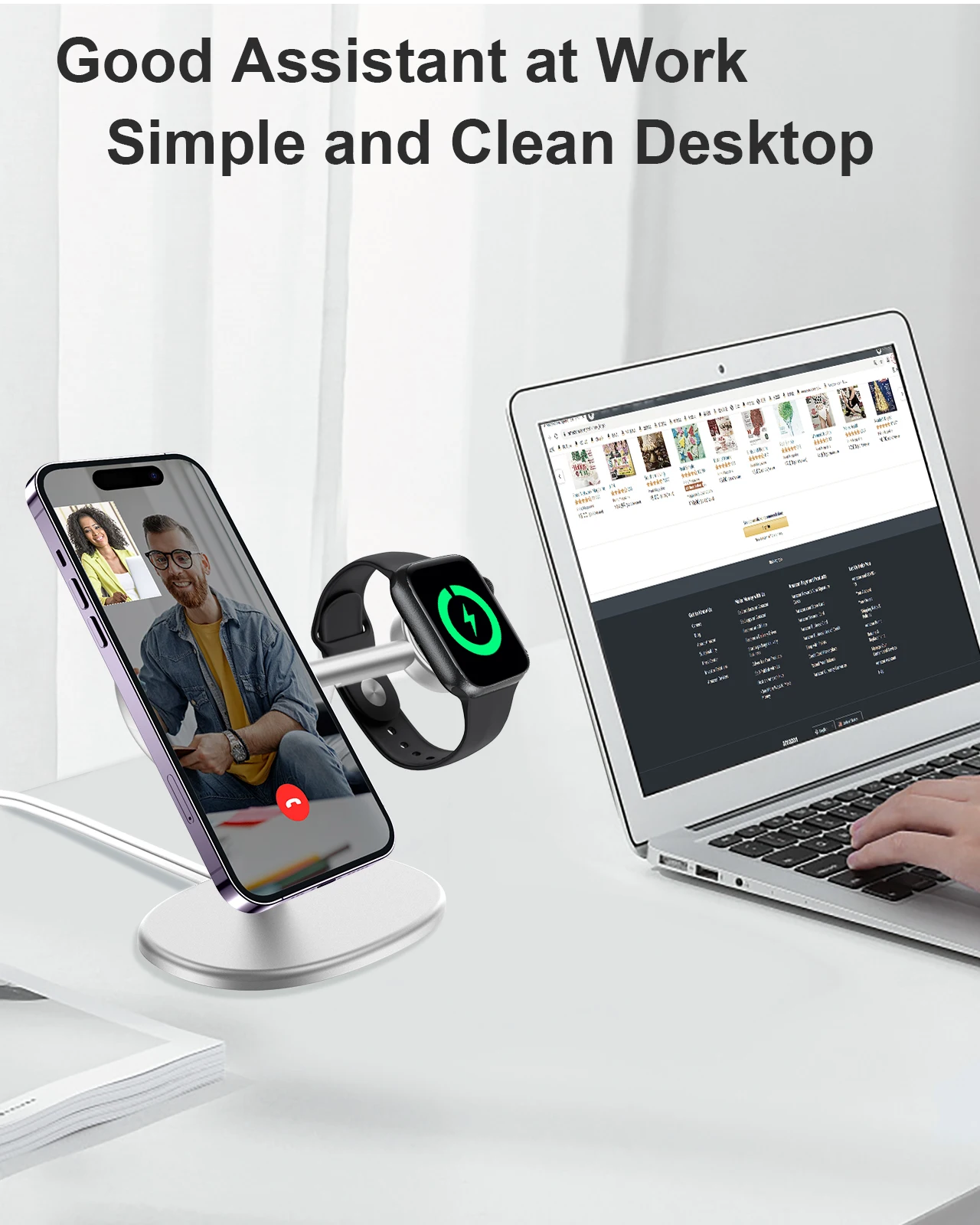 EWA 2-in-1 Desktop Phone Stand - Phone Accessories Charger recensie en prijs