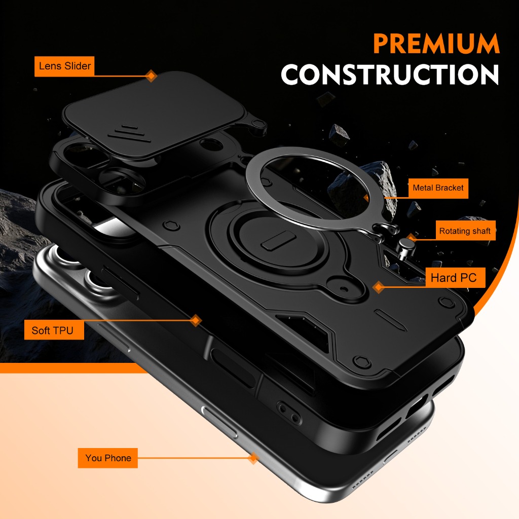 Armor Shockproof Phone Case w/ - Phone Kickstand Ring recensie en prijs