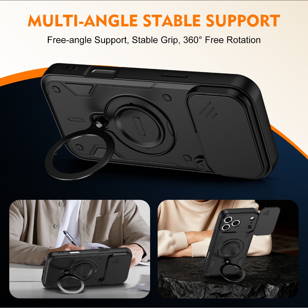 Armor Shockproof Phone Case w/ - Phone Kickstand Ring recensie en prijs