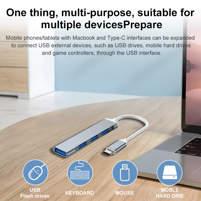 4 in 1 USB 3.0 Hub OTG Splitte - Phone Accessories Distributor recensie en prijs