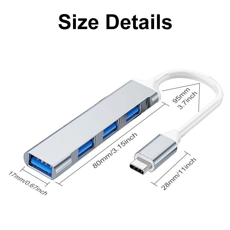 4 in 1 USB 3.0 Hub OTG Splitte - Phone Accessories Distributor recensie en prijs
