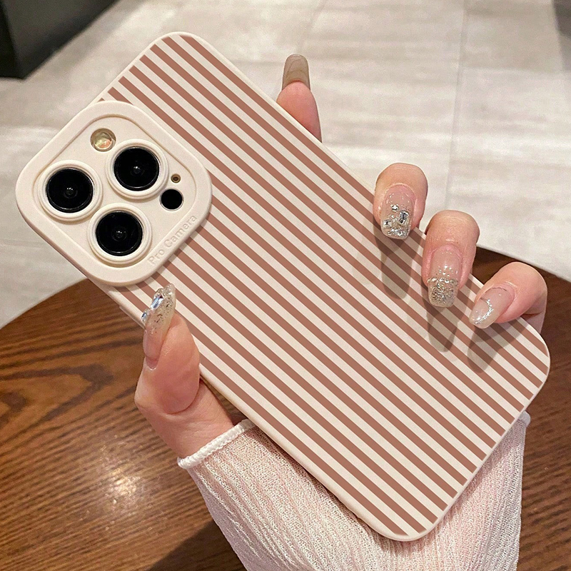 Pink Striped Painted Anti-Drop - Phone Accessories To Sell recensie en prijs